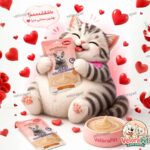 بستنی گربه نوبی مدل مالت و تن و سالمون